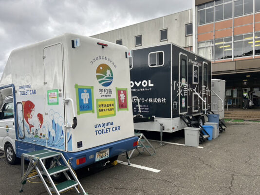 災害派遣車両トイレ